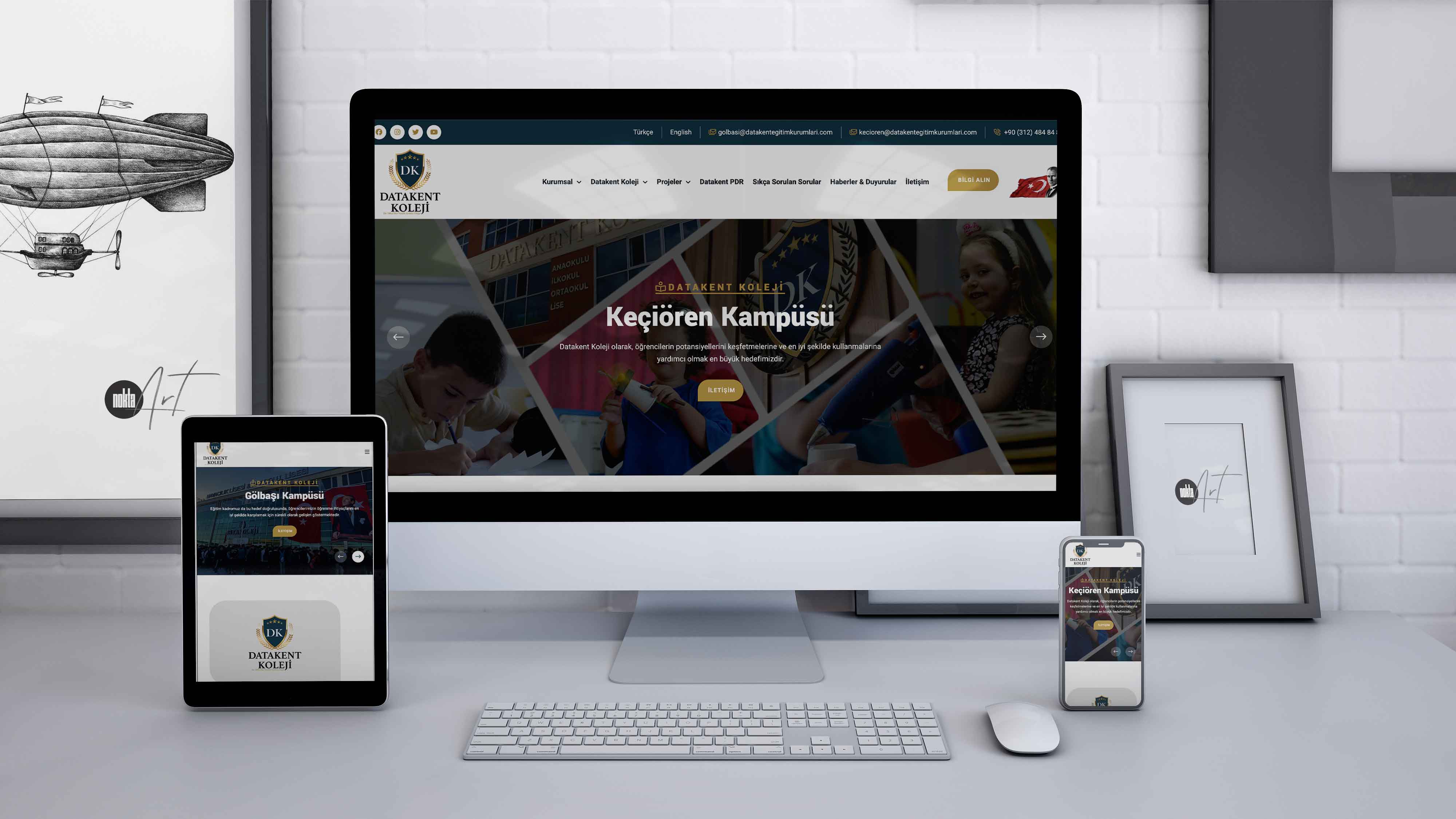 DataKent Koleji - Okul Web Tasarımı