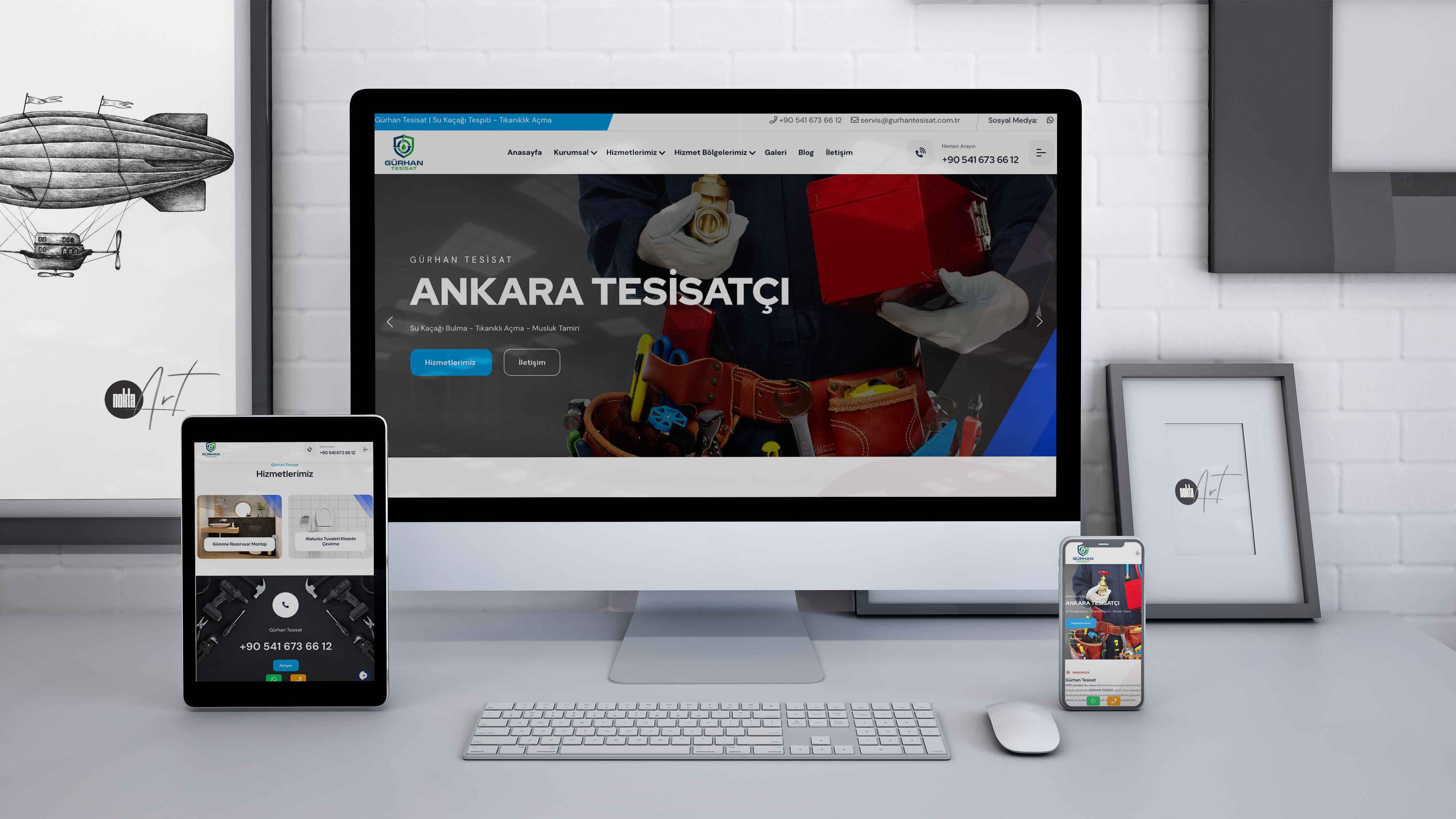 Gürhan Tesisat Web Sitesi Tasarımı ve SEO Çalışması