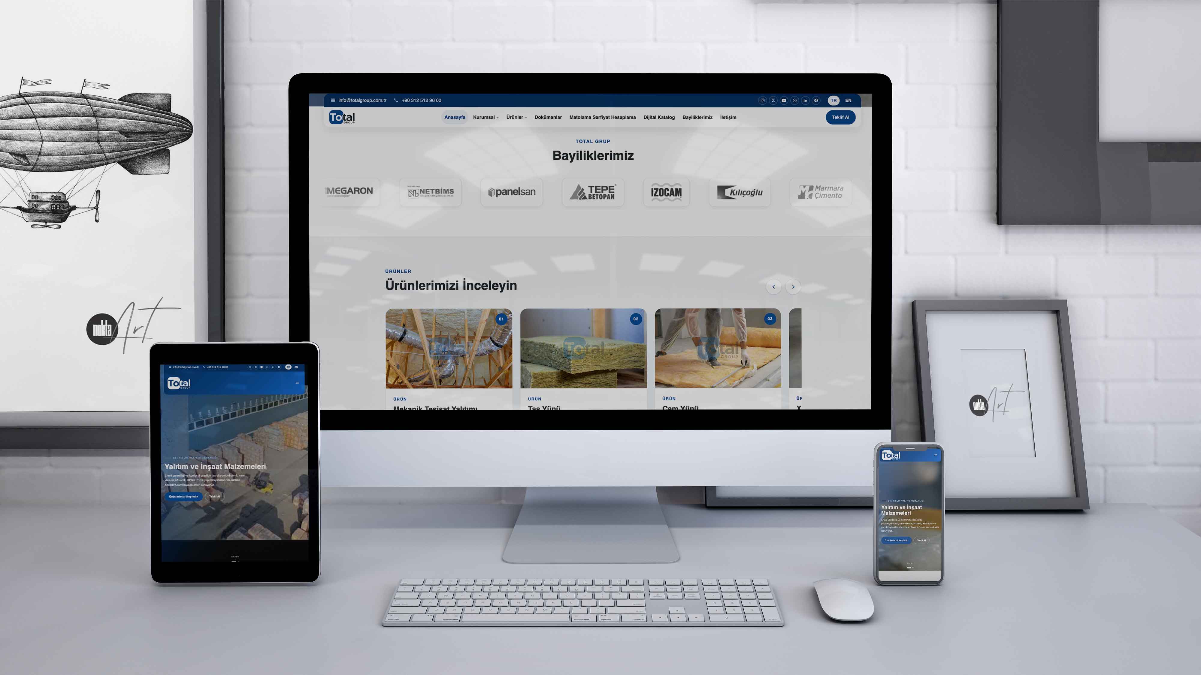 Total Group Web Sitesi Tasarım ve Yazılım Projesi